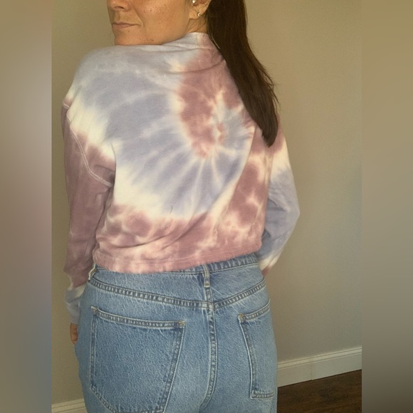 🛍️ Cropped tie dye sweatshirt - Picture 2 of 2